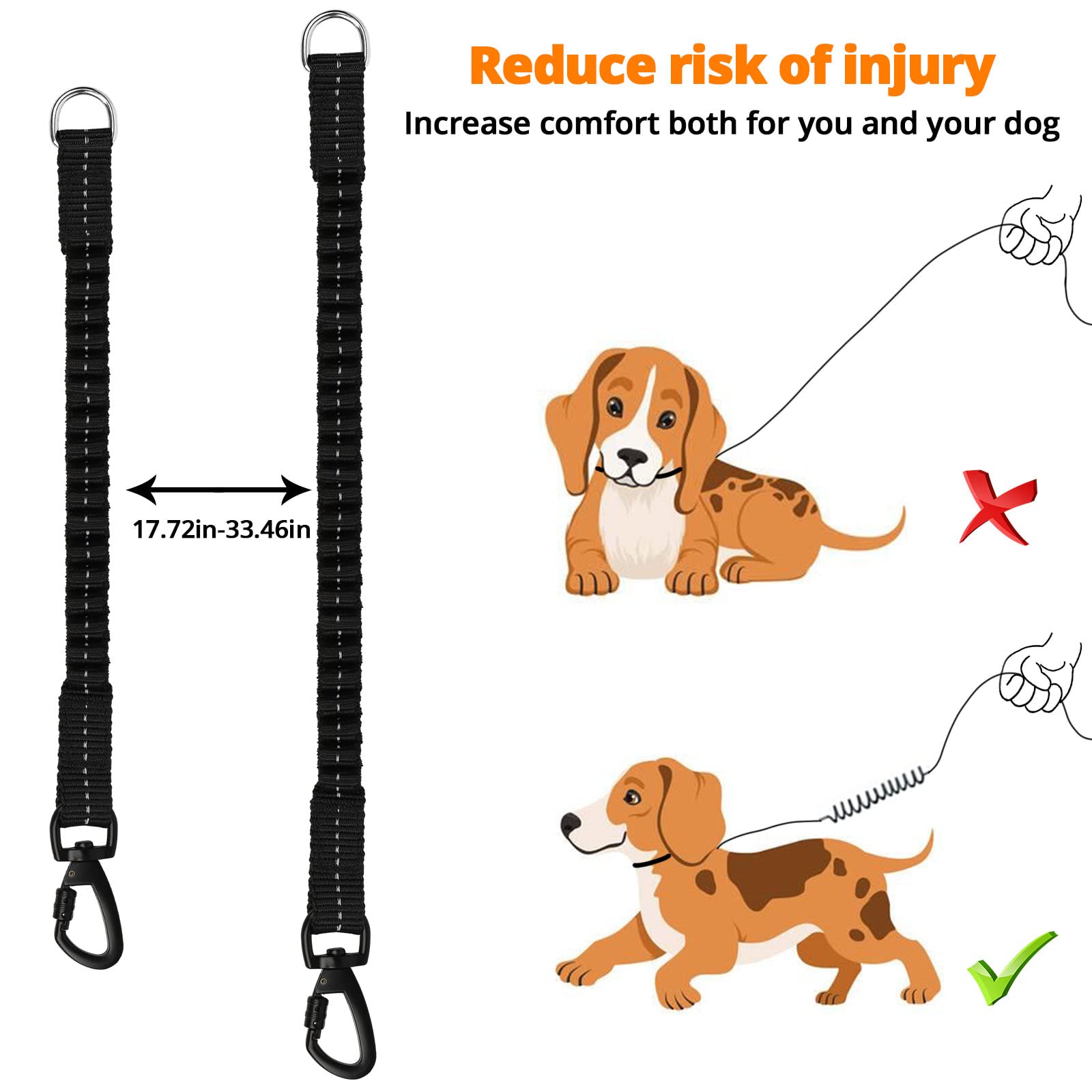 Jenico long dog leash heavy-duty nylon for durable everyday use.