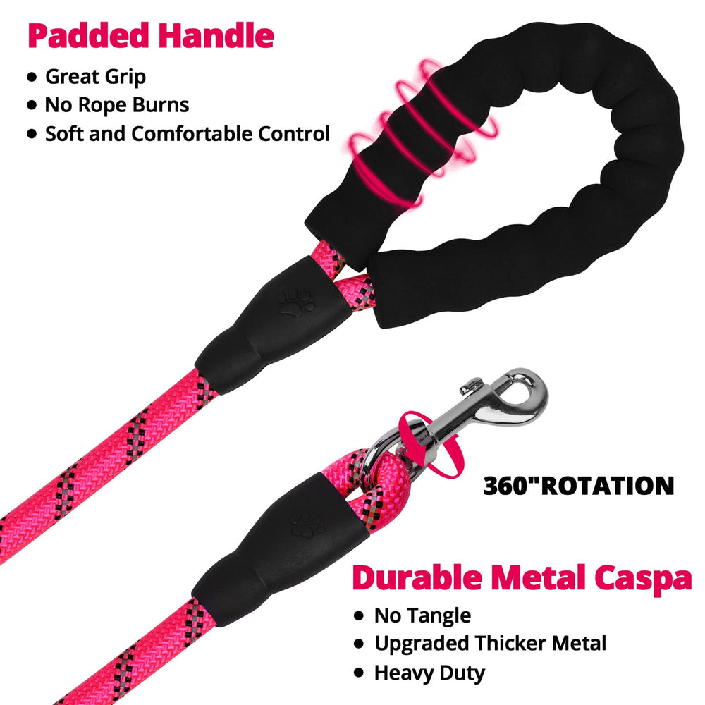 Mango ergonómico Jenico en rosa, agarre cómodo para caminatas largas.