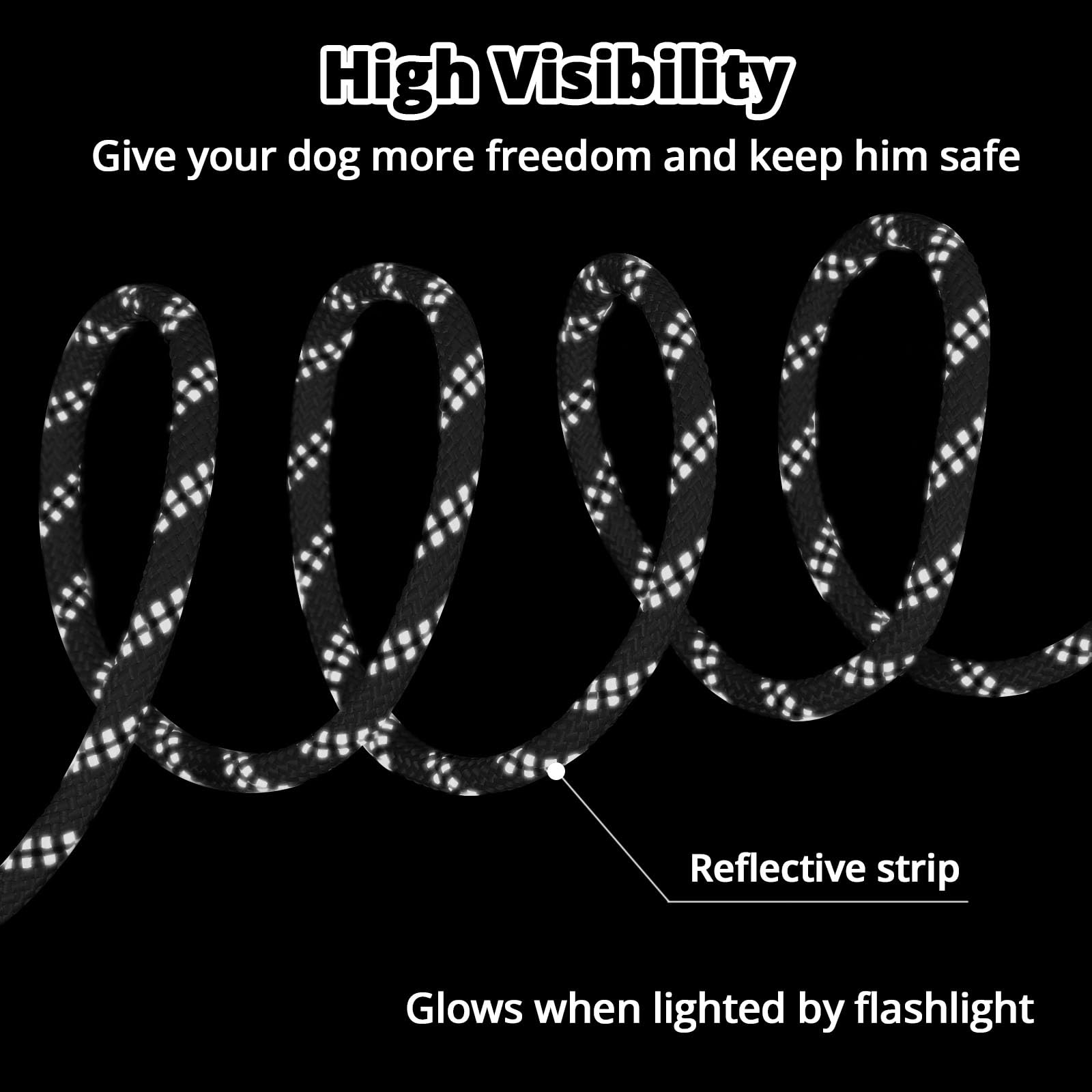 Jenico reflective 360 swivel clip improves nighttime visibility and safety