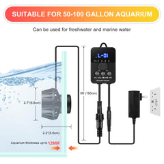 JEREPET wave maker compact-dimension showcases a small size with strong flow for mid-sized tanks.