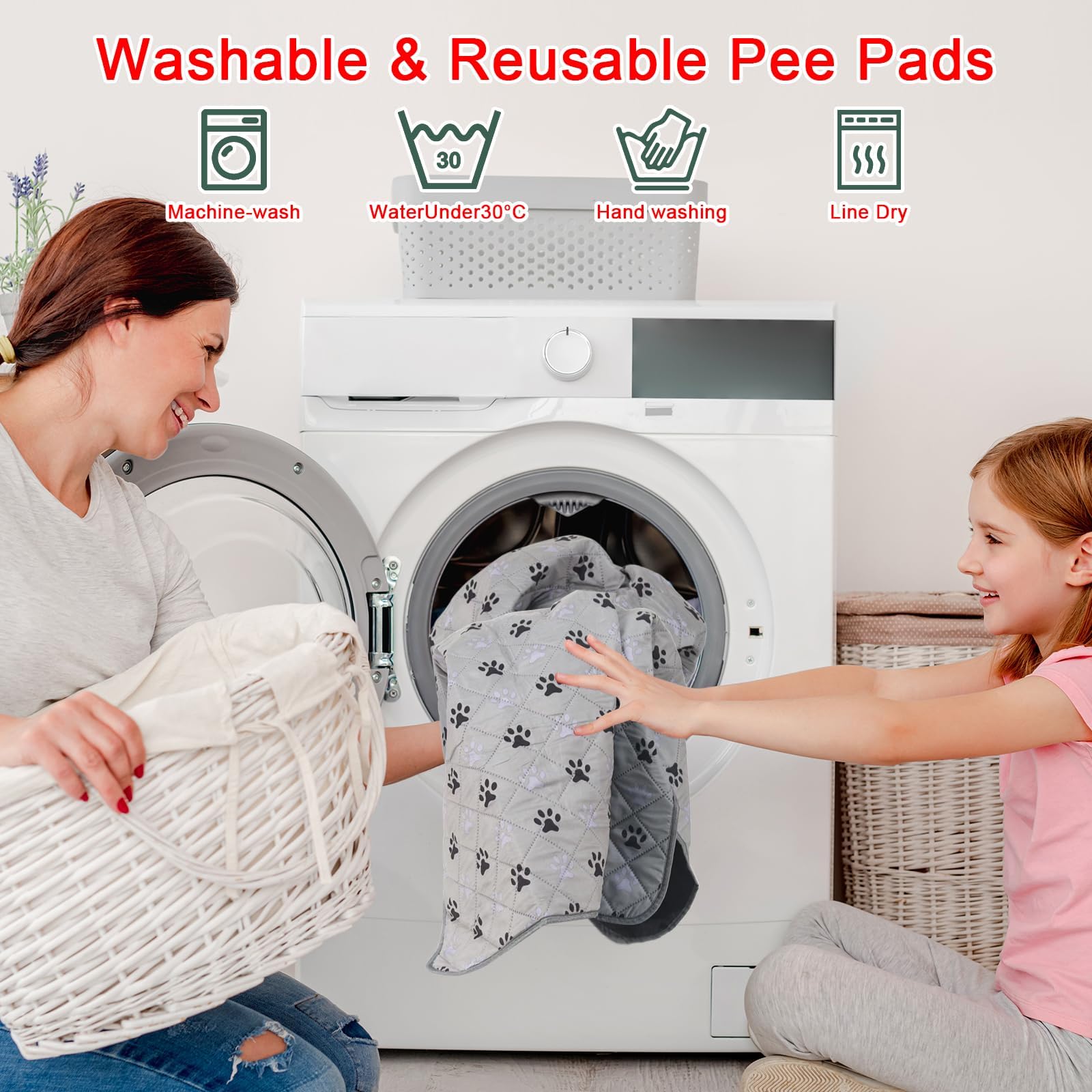 JERIA waterproof reusable pad keeps floors and carpets dry