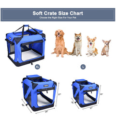 Jespet 36 soft dog crate side entrance showing ventilation and spacious interior.