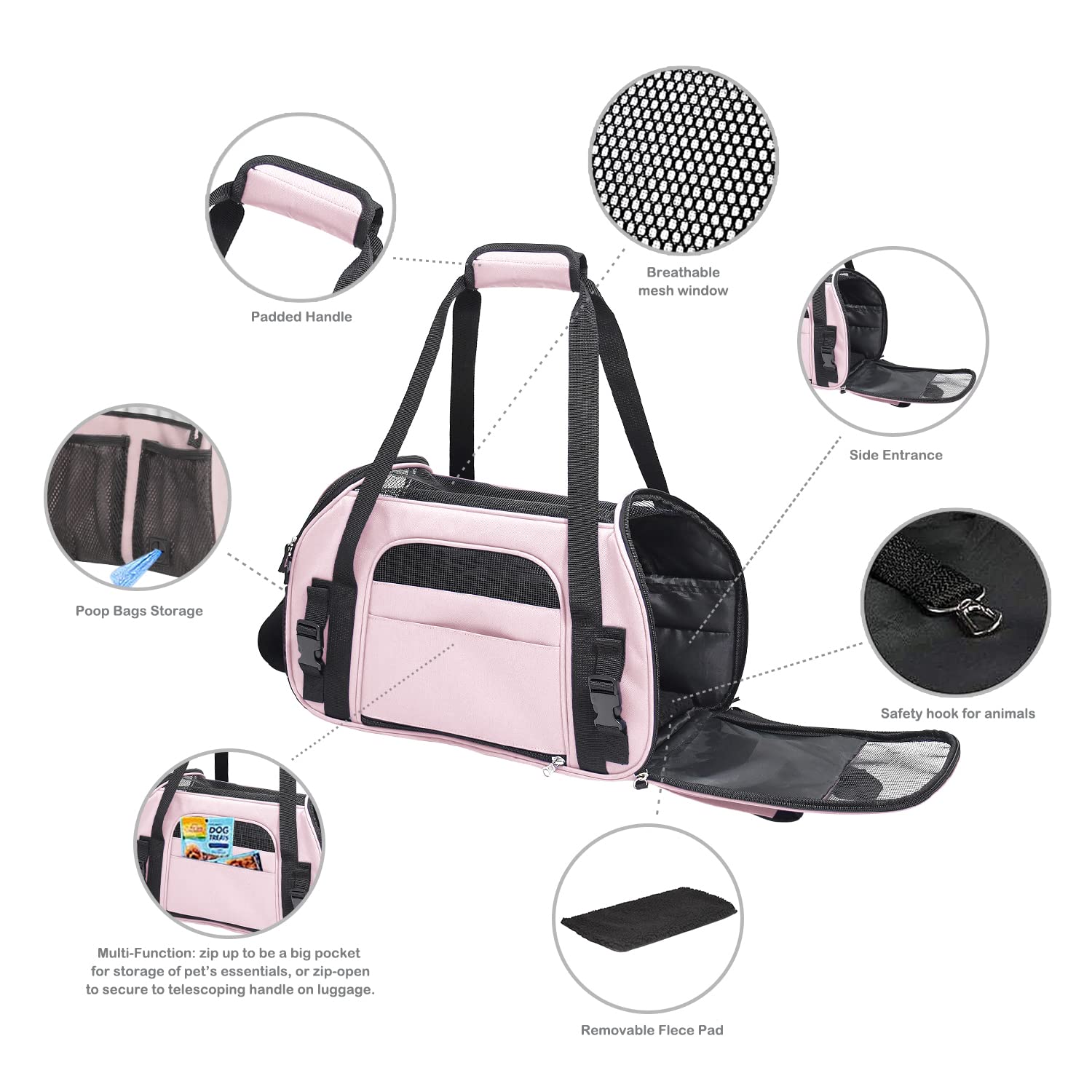 Jespet adjustable shoulder strap allows a comfortable, customizable carry.