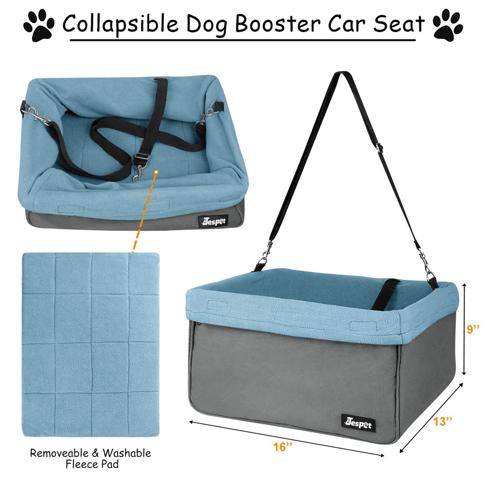 JESPET GOOPAWS car seat fits pets up to 24 lbs for compact, cozy car journeys