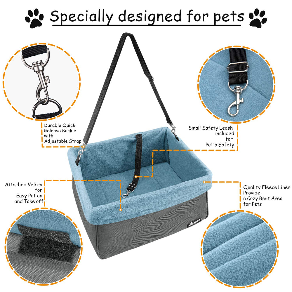 JESPET GOOPAWS front pocket storage carries treats, leashes, and toys for convenient travel