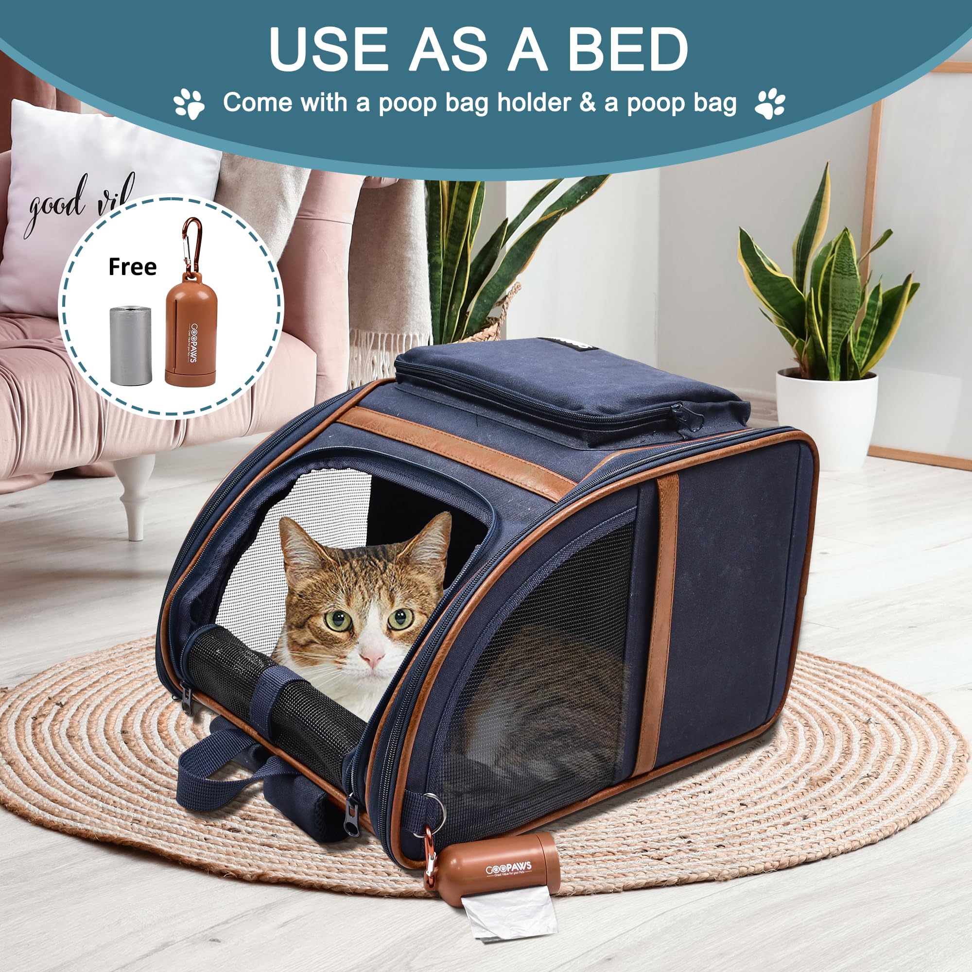 JESPET GOOPAWS removable comfort insert simplifies cleaning and supports your pet