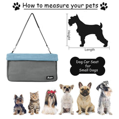 JESPET GOOPAWS booster seat with seat belt keeps small dogs safely harnessed