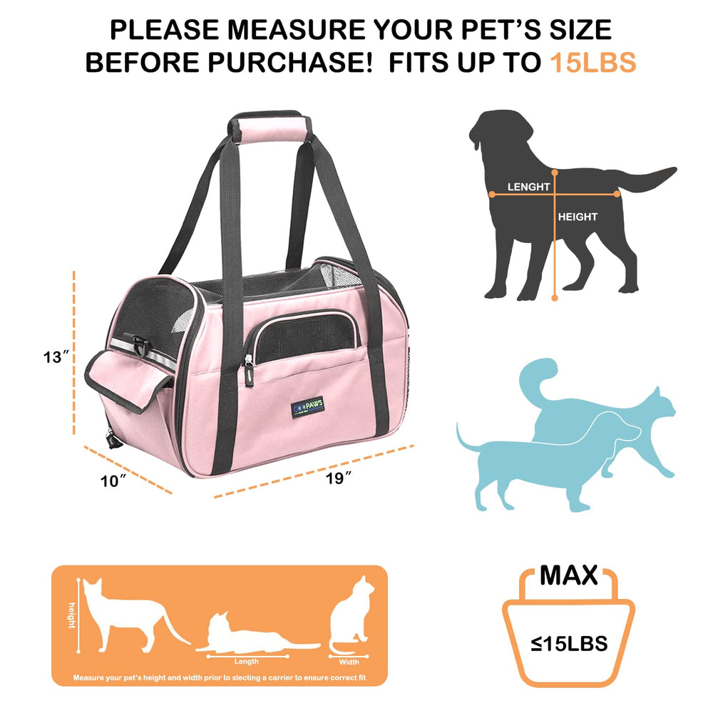 Jespet pink2 carrier side pocket keeps essentials within reach.