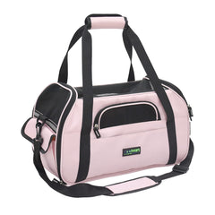 JESPET soft-sided kennel under-seat view for easy airline travel