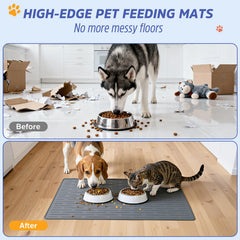 JET LAG nonslip silicone feeding mat with raised edge contains messes during feeding