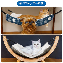 Jetec cat hammock adjustable straps and metal hooks for flexible mounting