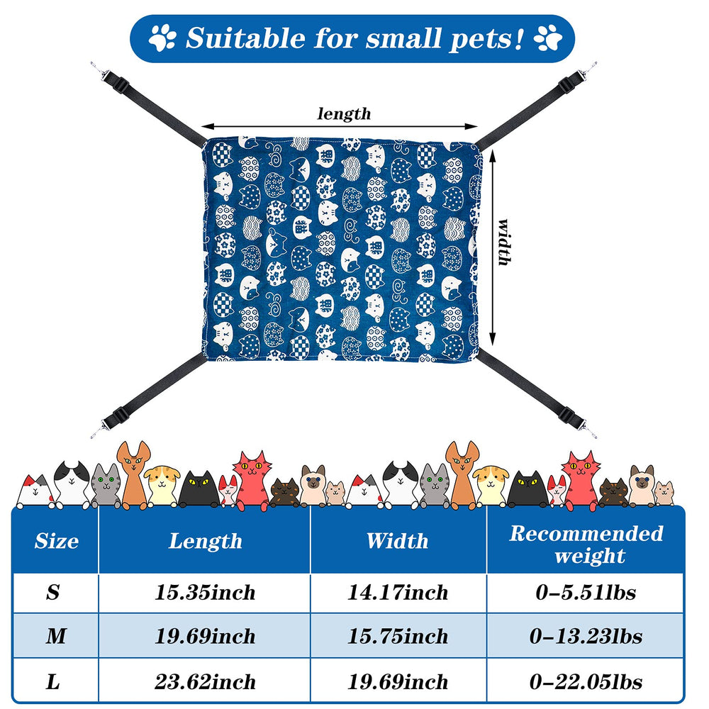 Jetec cat hammock double-sided design for seasonal comfort and easy rotation