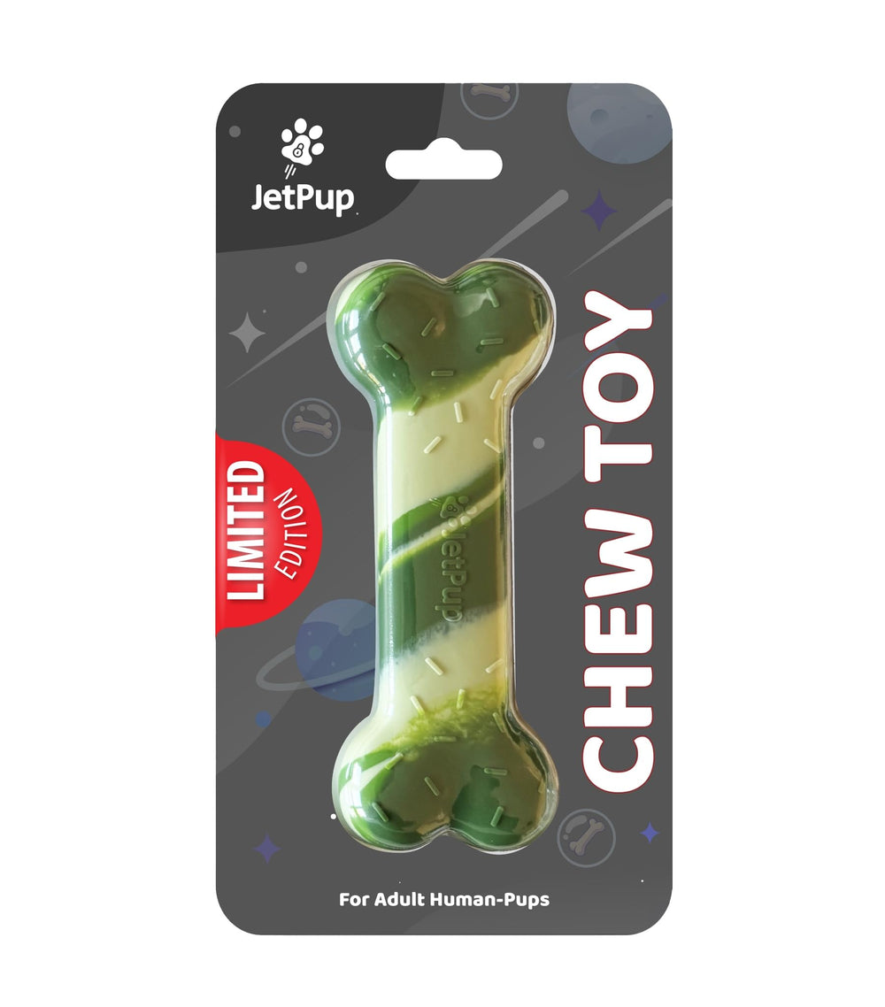 JetPup Forest Fusion Bone Chew Toy for human pup play—safe silicone and easy cleaning
