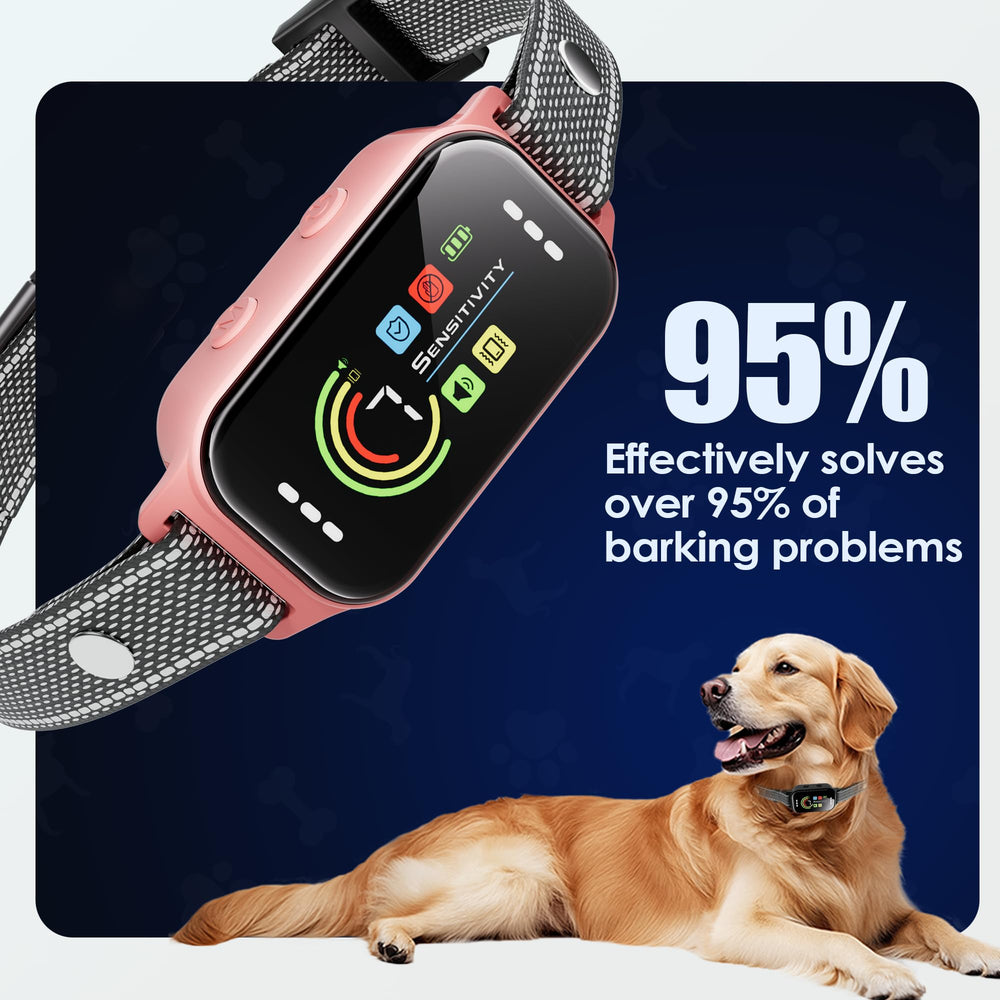 JEUJE dog bark collar battery recharge shows quick 2-hour top-up.