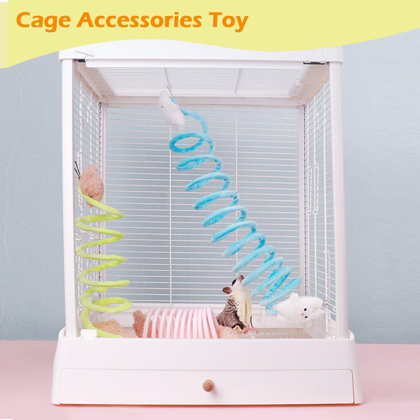 Jevnd Sugar Glider Toys cage top hook for secure hanging and sway
