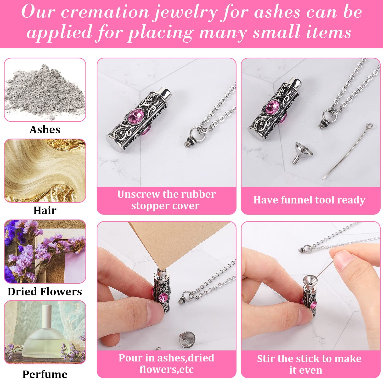 Jexine tear-drop cross urn necklace as a versatile keepsake