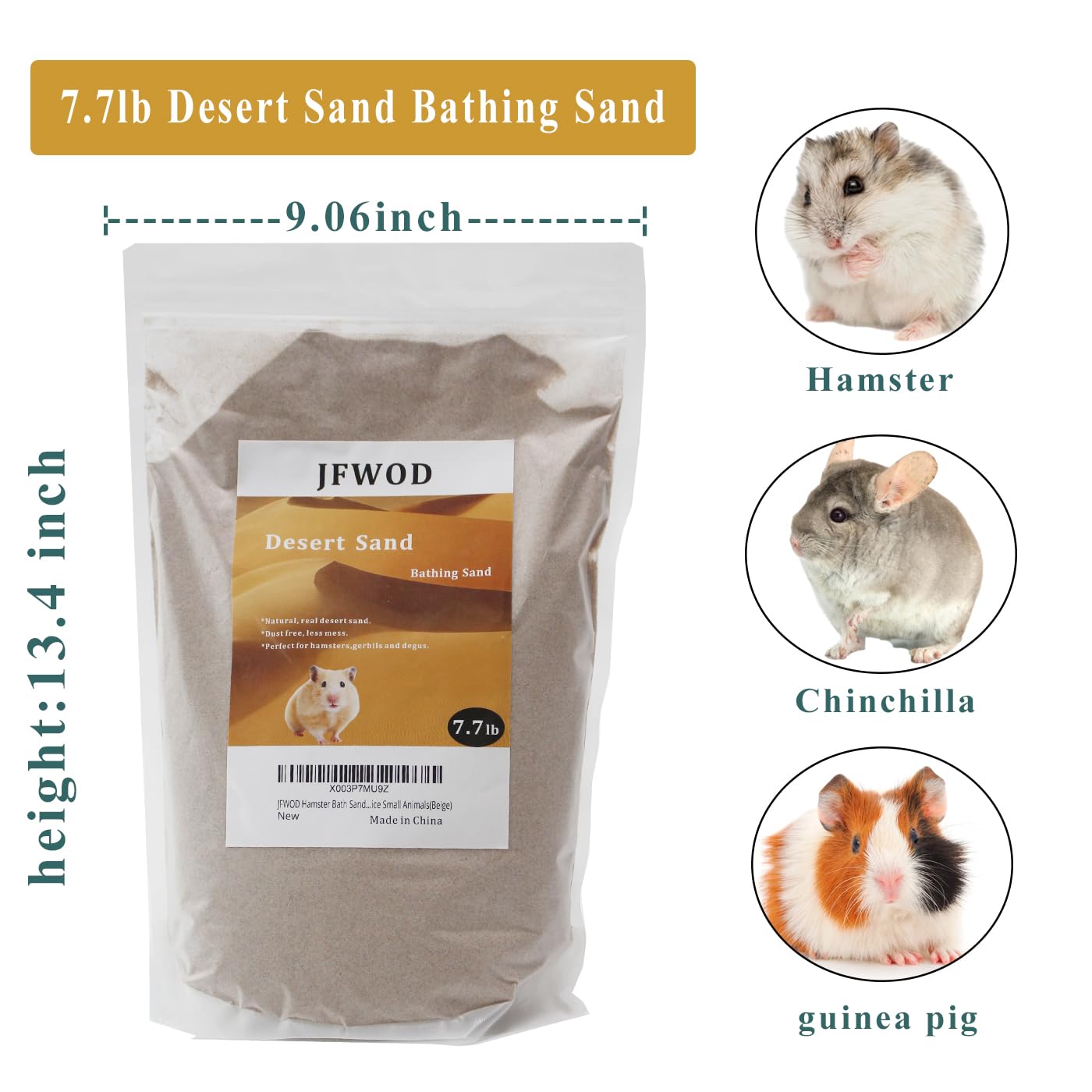 JFWOD natural desert sand material for gentle cleansing and absorption