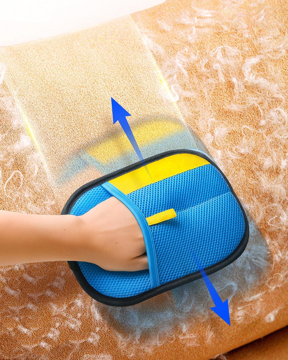 JGLXF glove clears pet hair from carpets rapidly