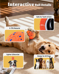 JGLXF Smart Interactive Dog Toy e-TPU shell remains durable and comfy for regular chews