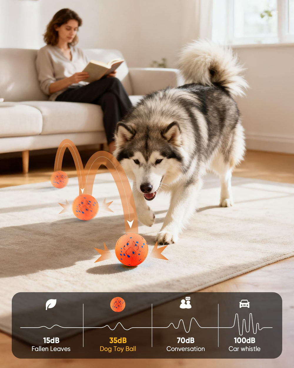 JGLXF Smart Interactive Dog Toy IPX7 waterproof design supports indoor and outdoor use