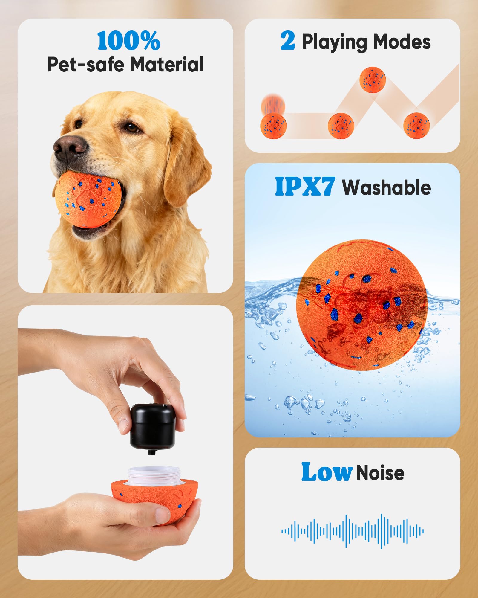 JGLXF Smart Interactive Dog Toy medium-large size fits energetic breeds for engaging games
