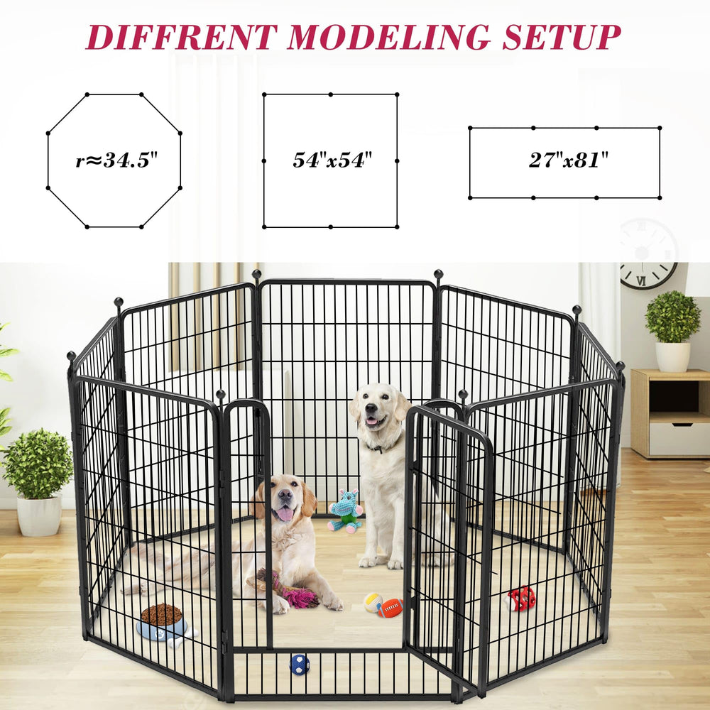 Jhsomdr dog playpen indoor-outdoor versatility for yard, patio, or home.