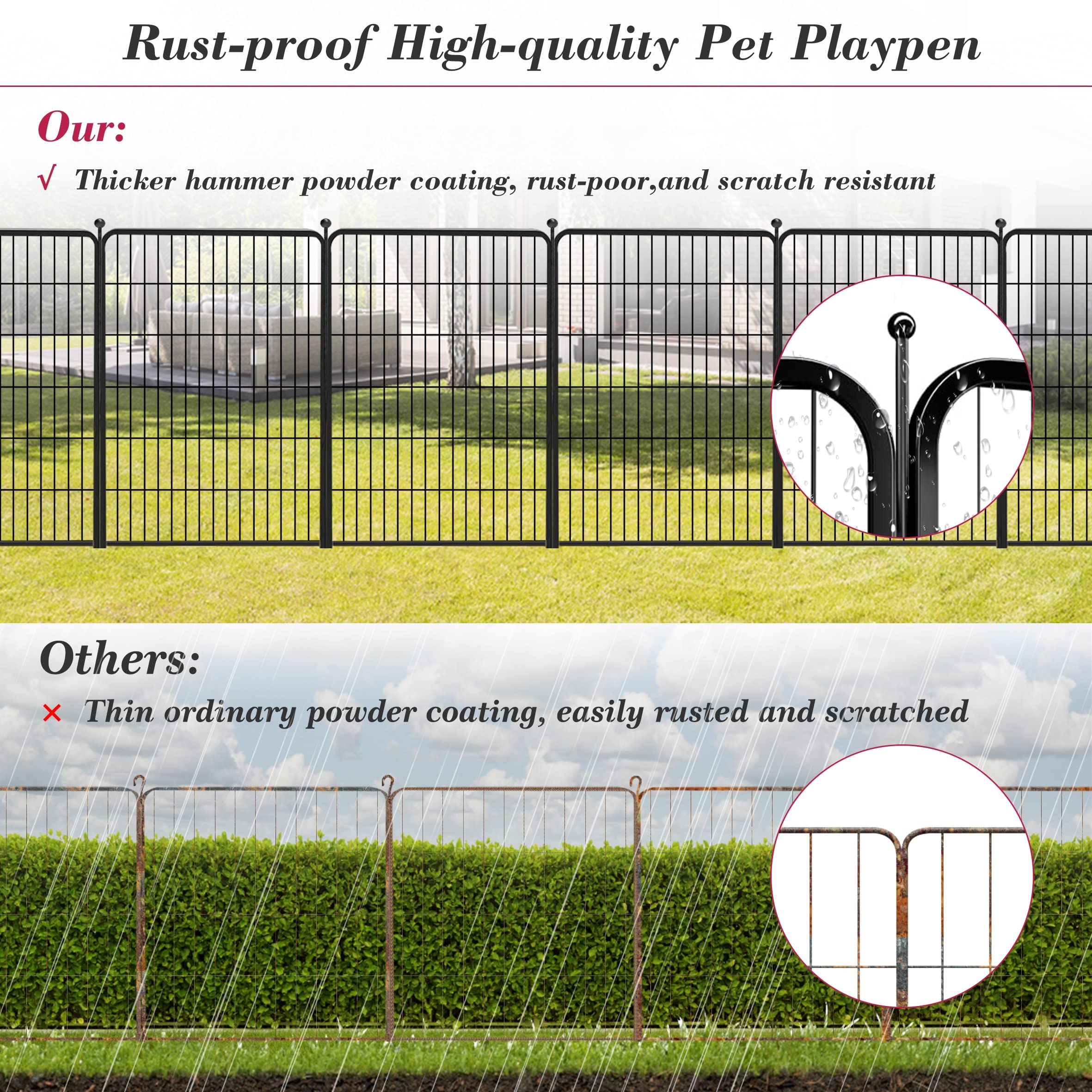 Jhsomdr dog playpen RV camping-use shows portable travel solution.