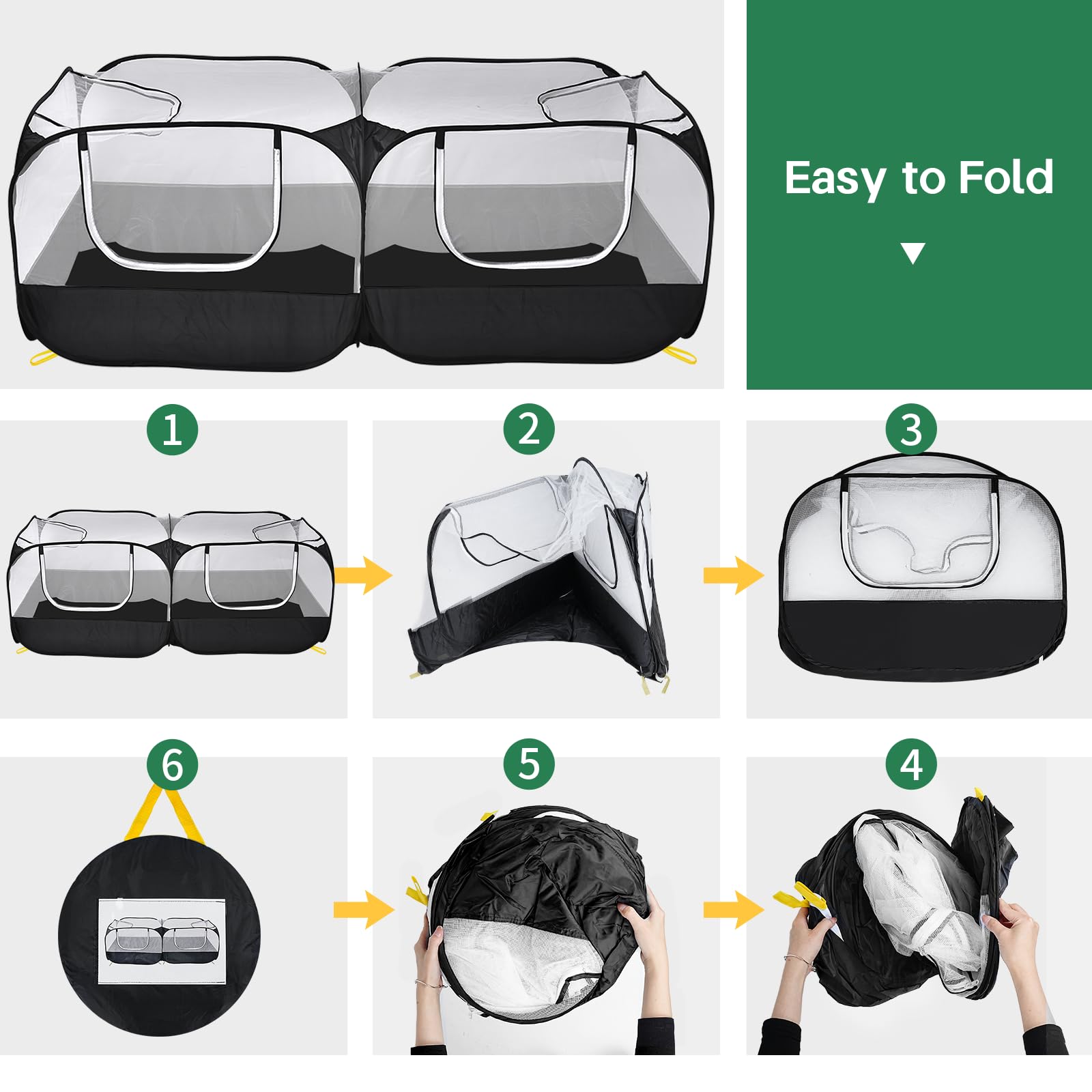 Jhua pop-up setup enables quick assembly for travel
