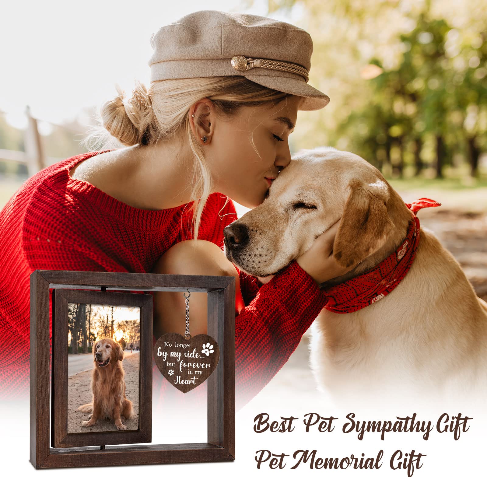 Jigfoxy dog memorial frame on shelf for cozy home remembrance