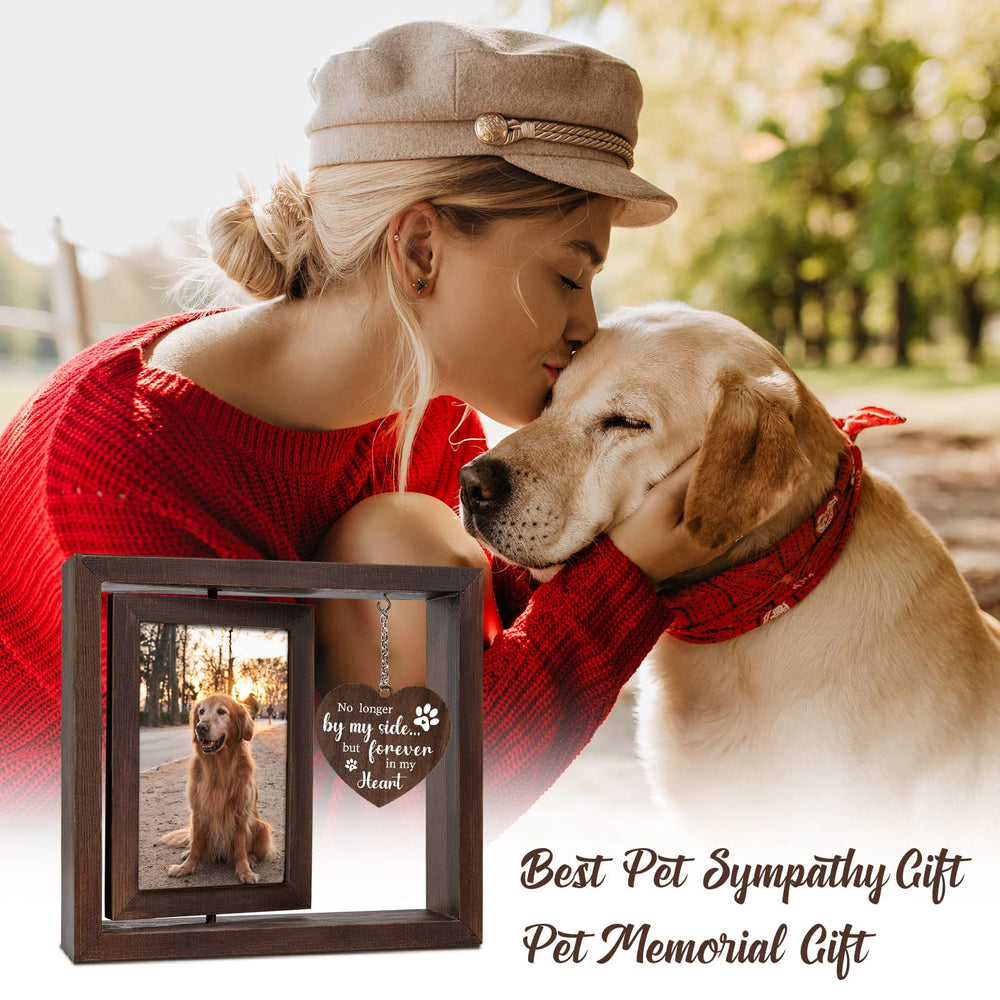 Jigfoxy dog memorial frame on shelf for cozy home remembrance