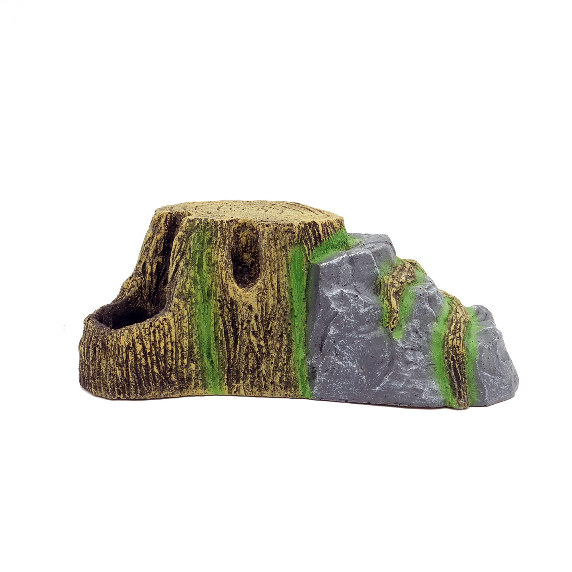 JIHAQUA Bearded Dragon hide close-up texture showcases natural rock finish for realistic terrarium decor.