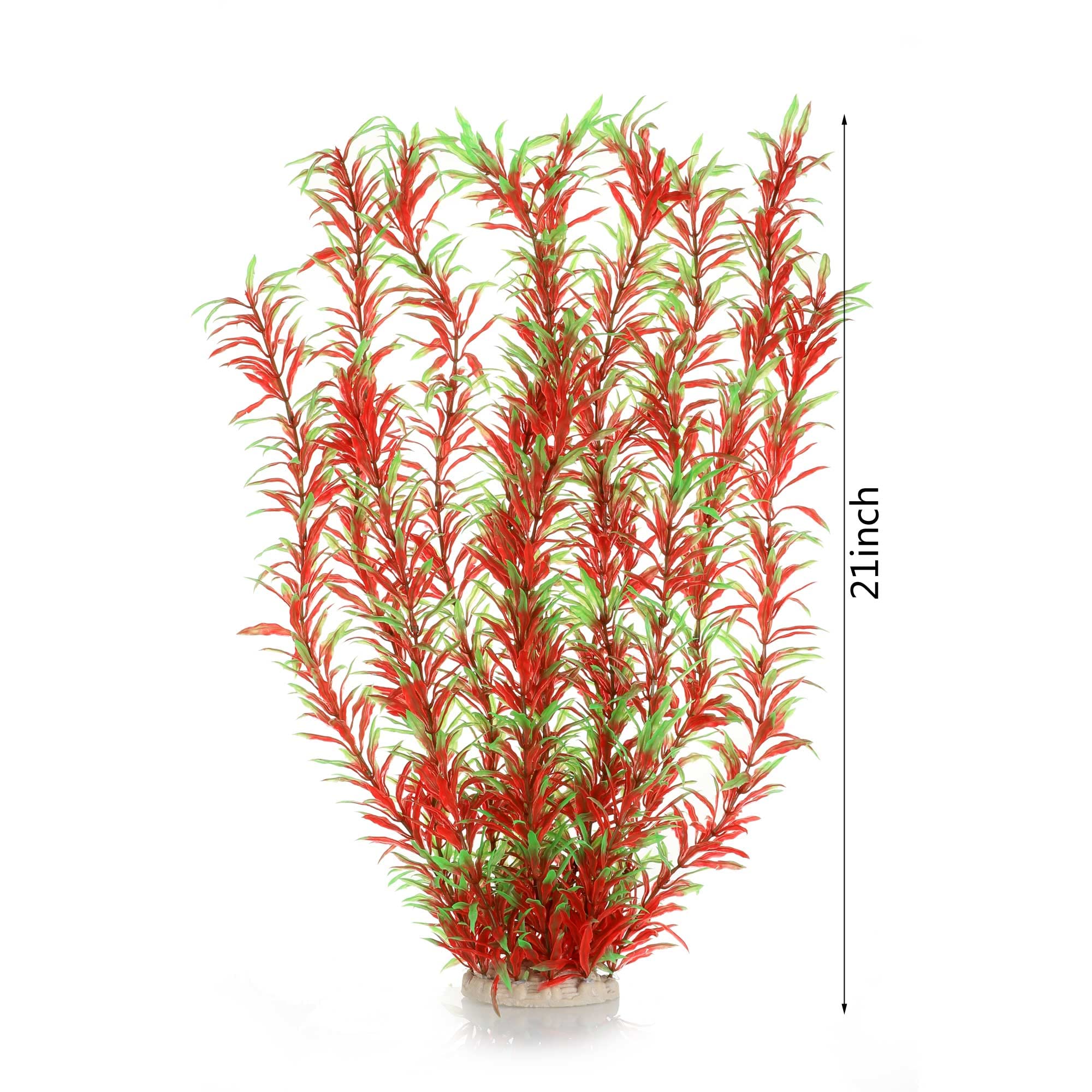 JIHAQUA aquarium decor features a sturdy ceramic base for stable placement.