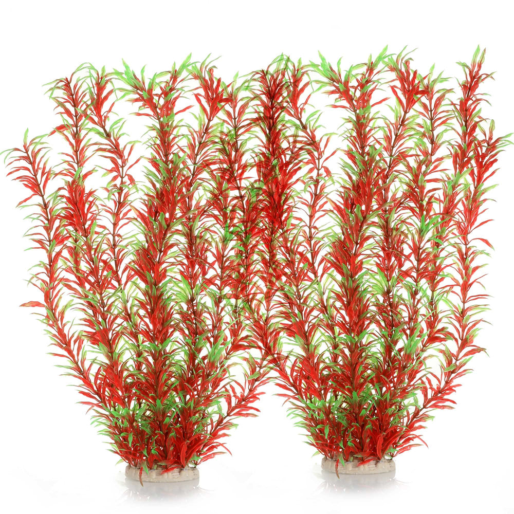JIHAQUA tall plastic plants provide a water-flow look to enhance tank depth.