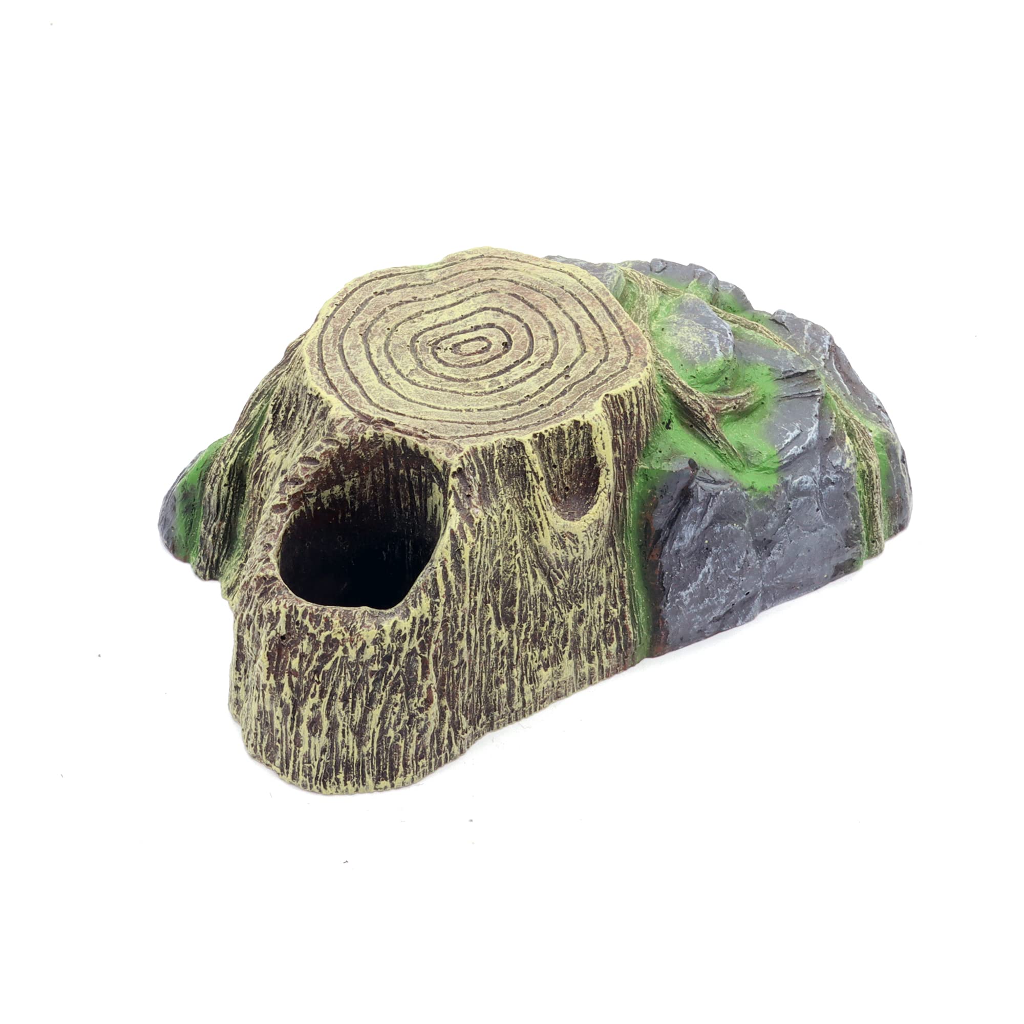 JIHAQUA easy-clean cave hide highlights low-maintenance terrarium setup.