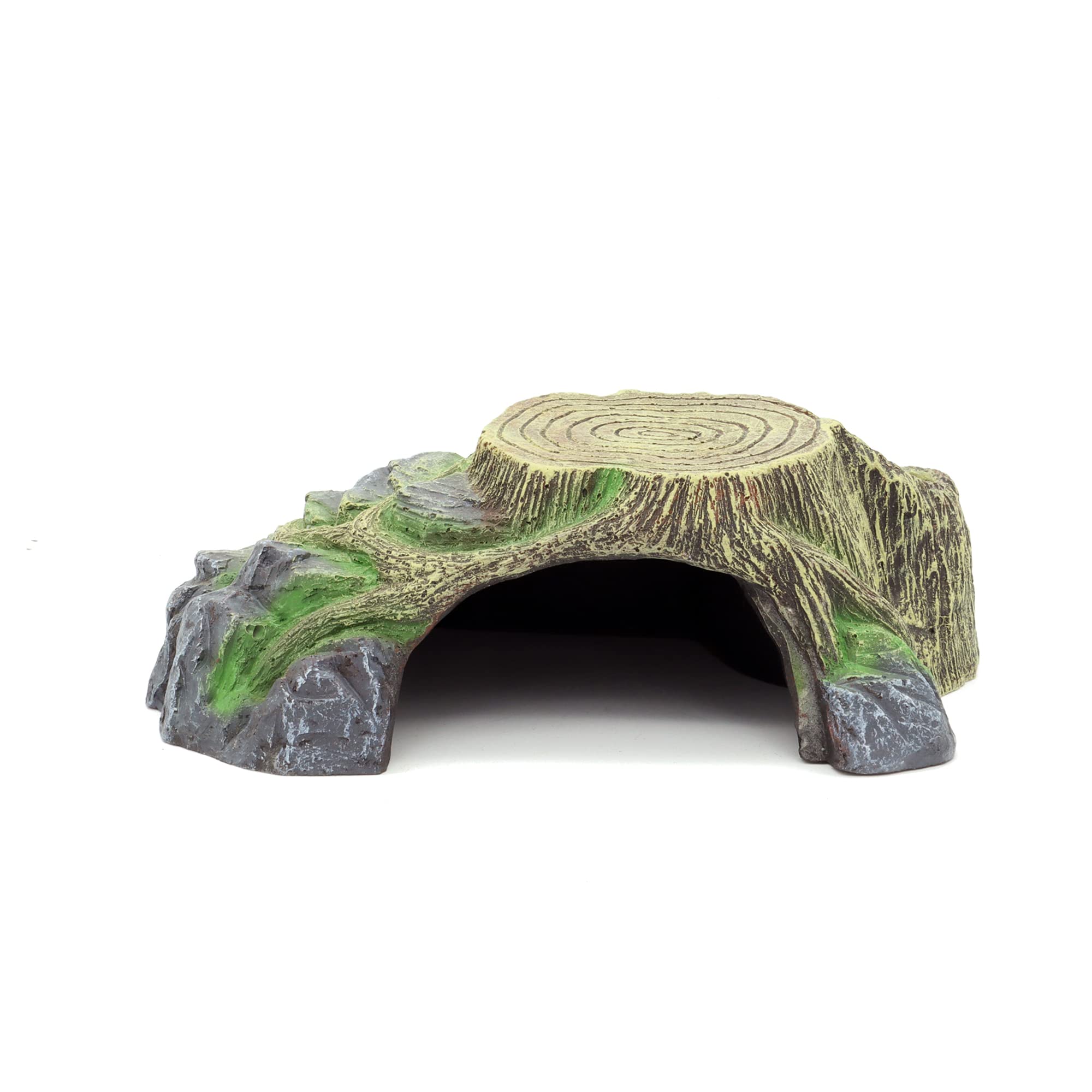 JIHAQUA cave hide entrance shows private space for shedding and hiding.