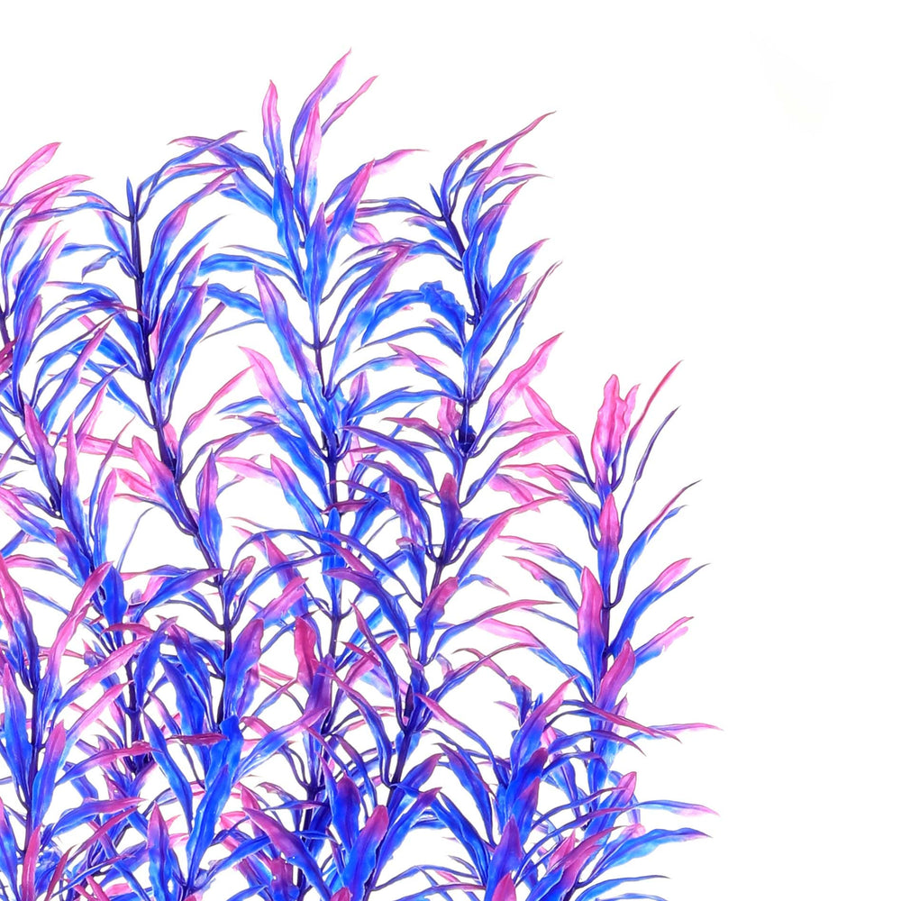 JIHAQUA two-piece purple plant set enhances tank depth and scenery
