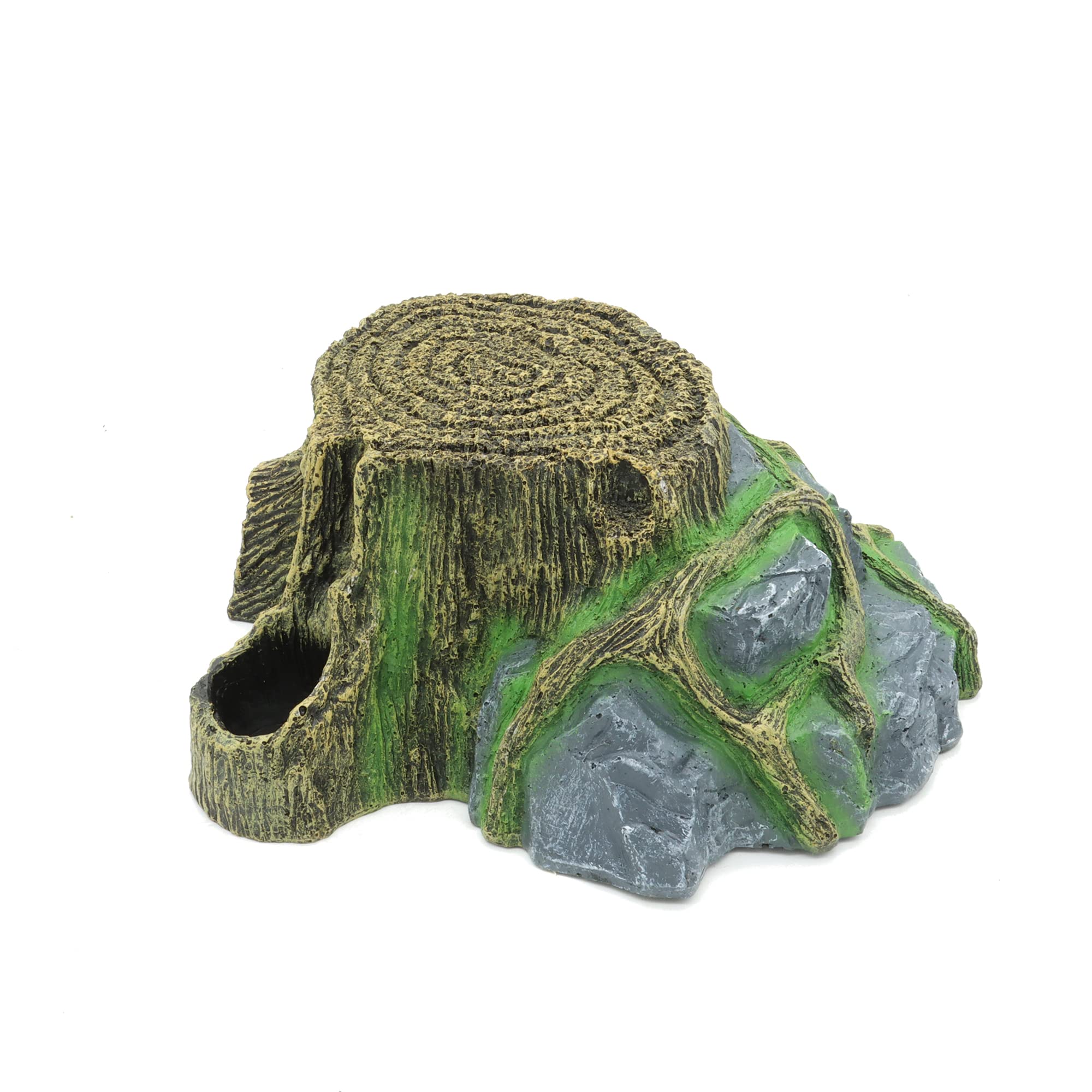 JIHQUA resin large turtle hideout dimensions 9x9x4 inches fits standard tanks