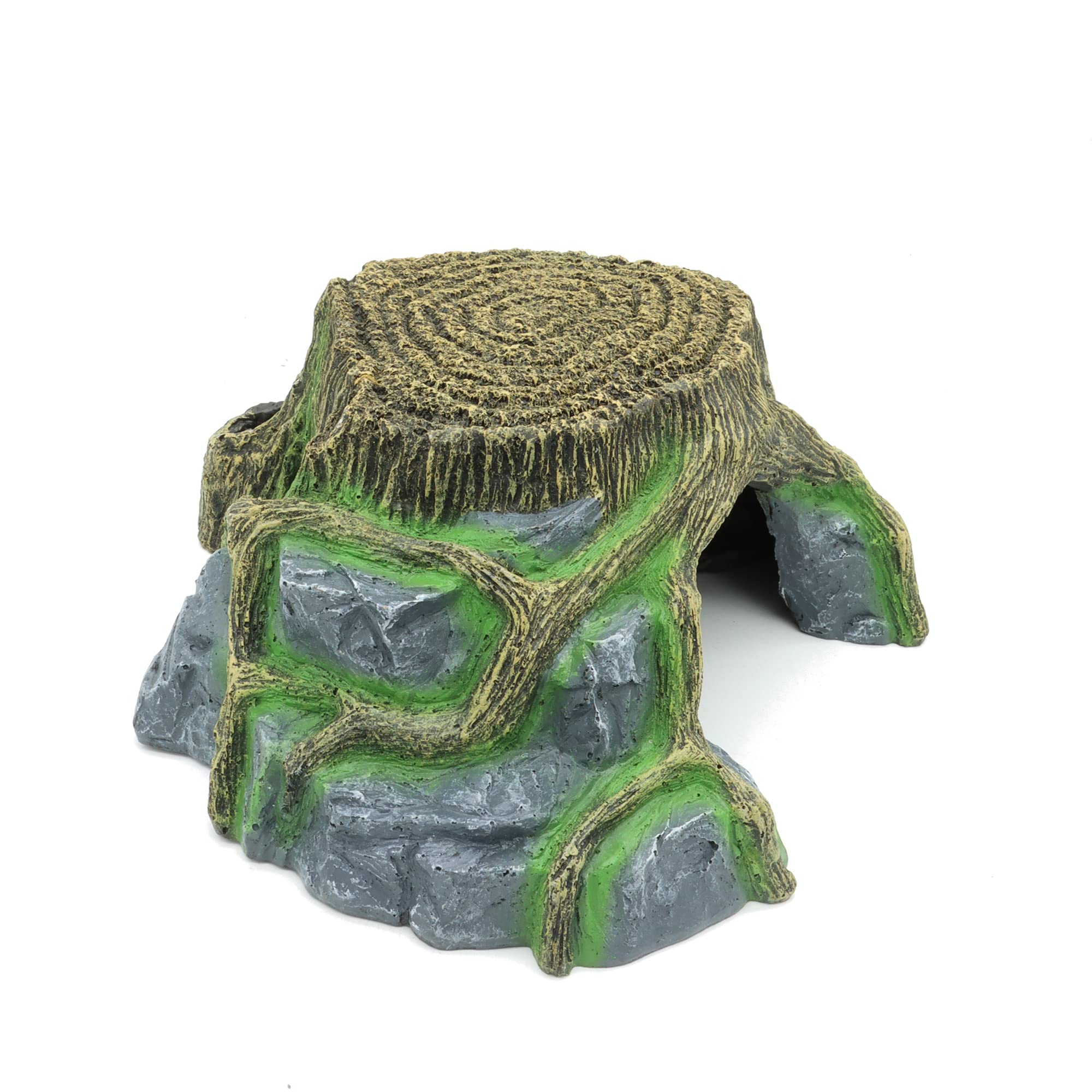 JIHQUA resin large turtle hideout humidity microclimate area aids shedding and comfort