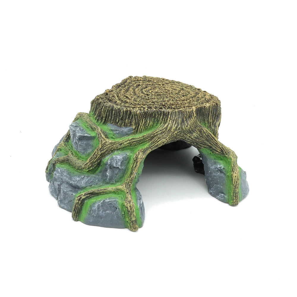 JIHQUA resin large turtle hideout rock-appearance blends with natural habitats