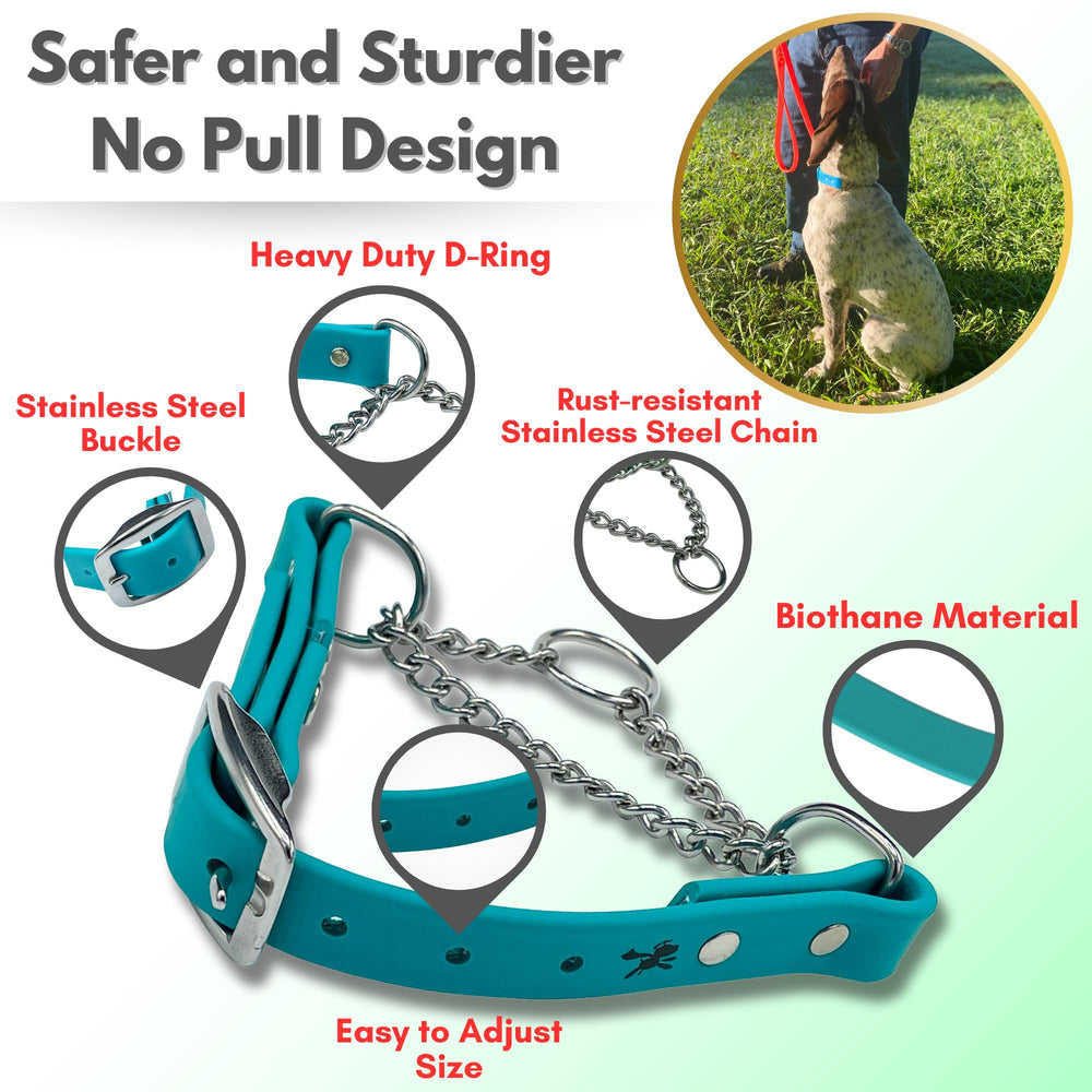 JIM HODGES DOG TRAINING biothane material close-up, durability and weatherproofing.