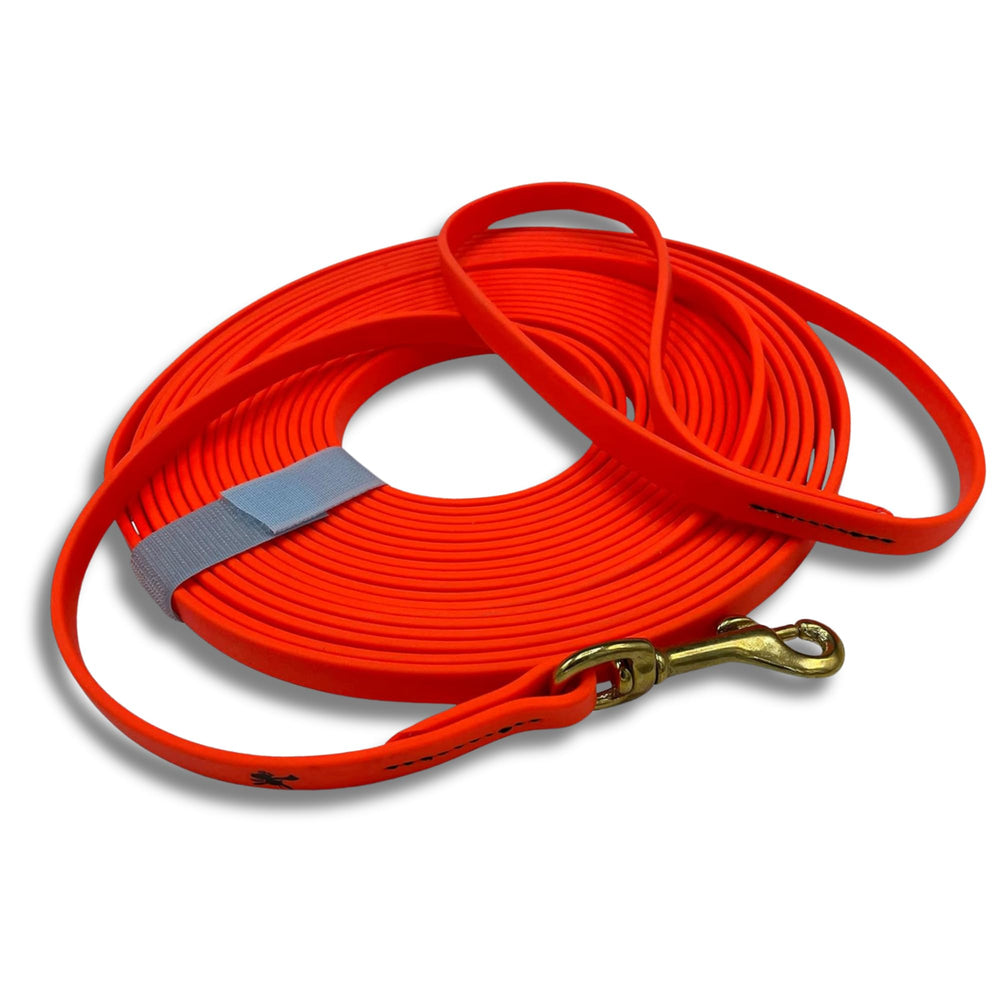 Jim Hodges Gummy K9 Biothane long line leash 32.5 ft for training versatility and control
