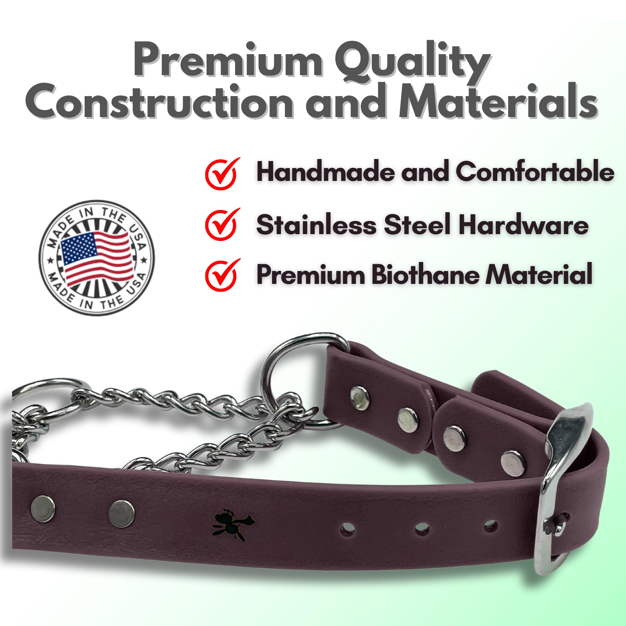 JIM HODGES DOG TRAINING stainless steel hardware rust resistance close-up