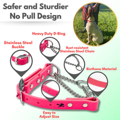 Jim Hodges Dog Training weatherproof pink collar for everyday wear and training.