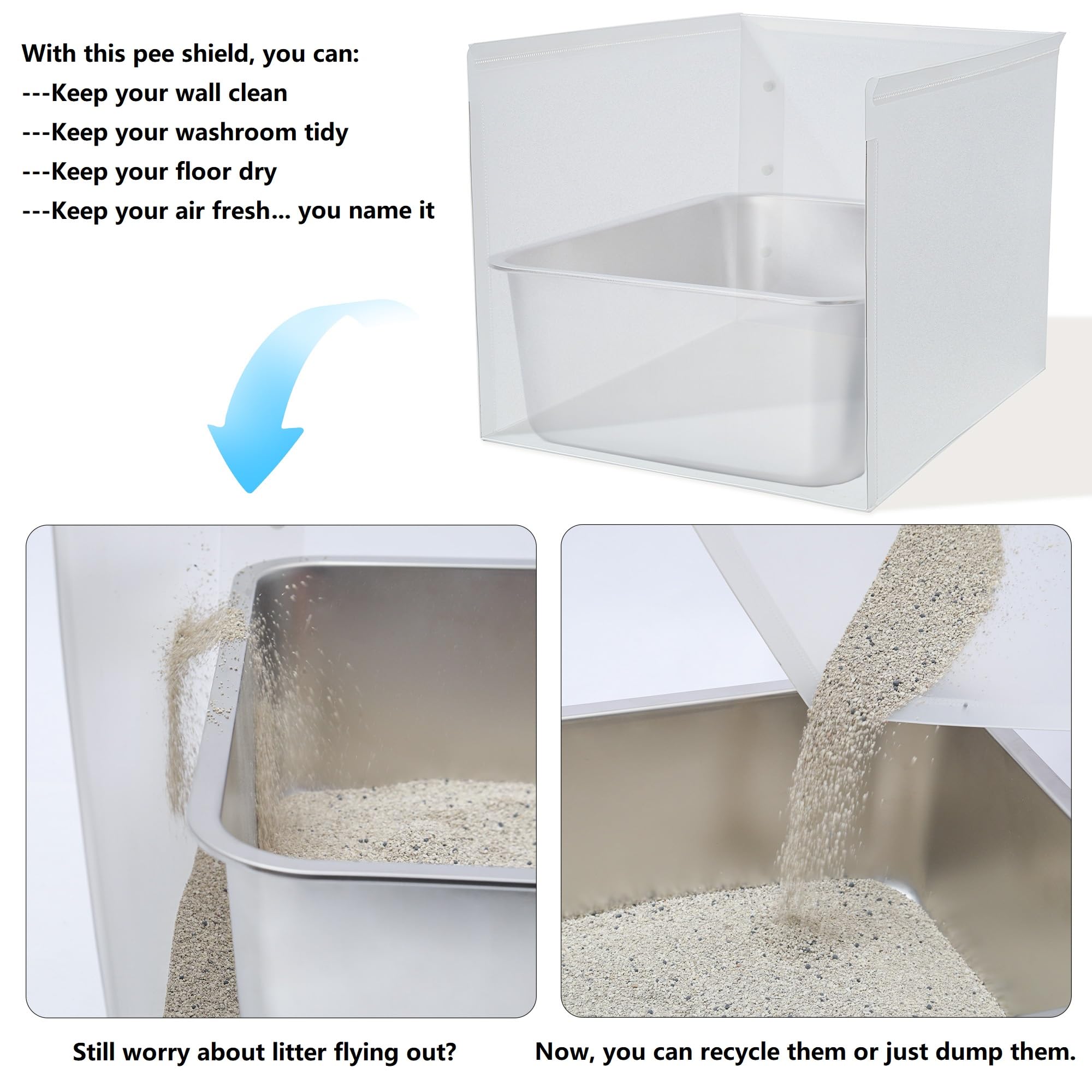 JIMEIQI litter box enclosure foldable design enables quick setup and portability.
