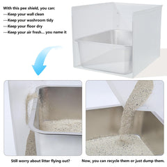 JIMEIQI litter box enclosure foldable design enables quick setup and portability.