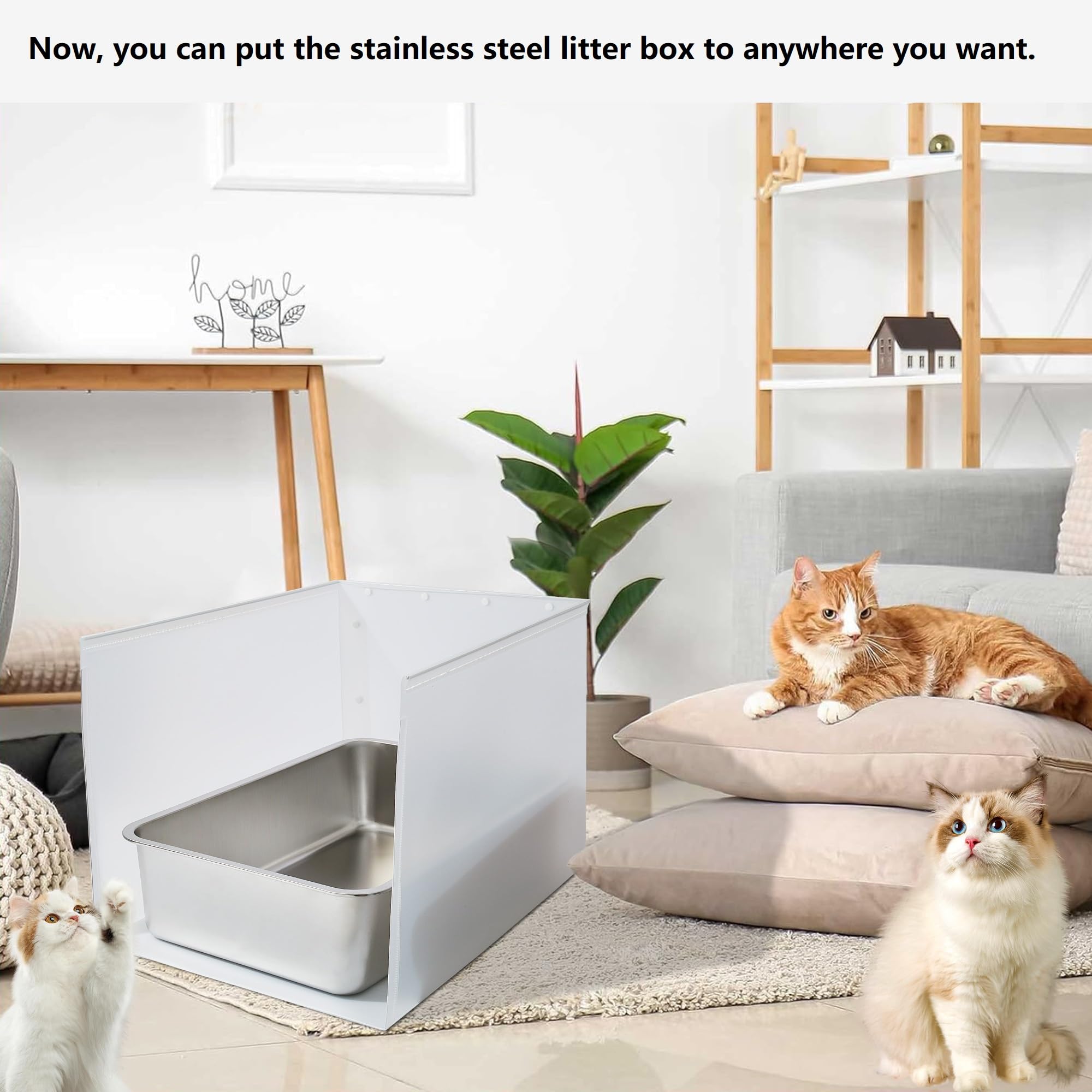 JIMEQI PP material easy-clean construction ensures durability and reuse after cleaning.