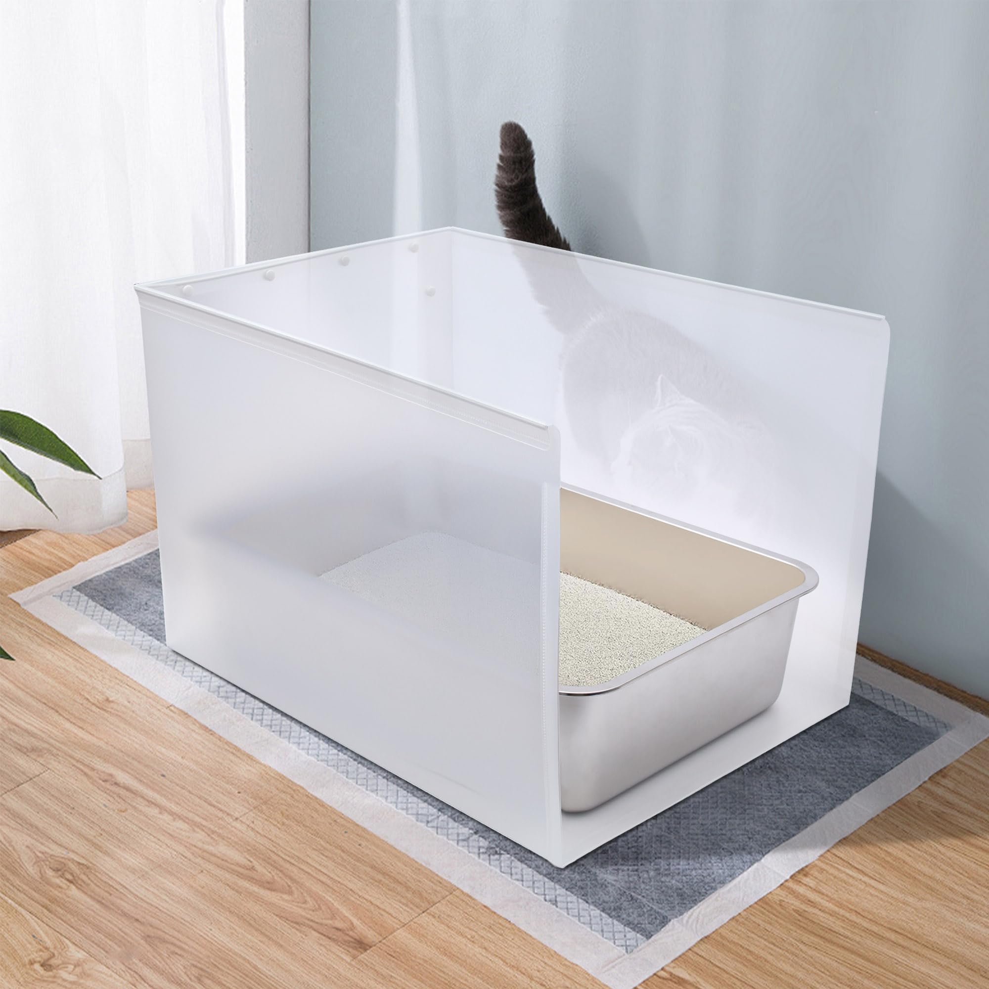 JIMEQI reusable shield reduces odors and damp spots with simple cleaning.