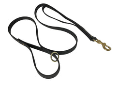 Jim Hodges Dog Training double-handle leash, five feet, Biothane finish for confident control.