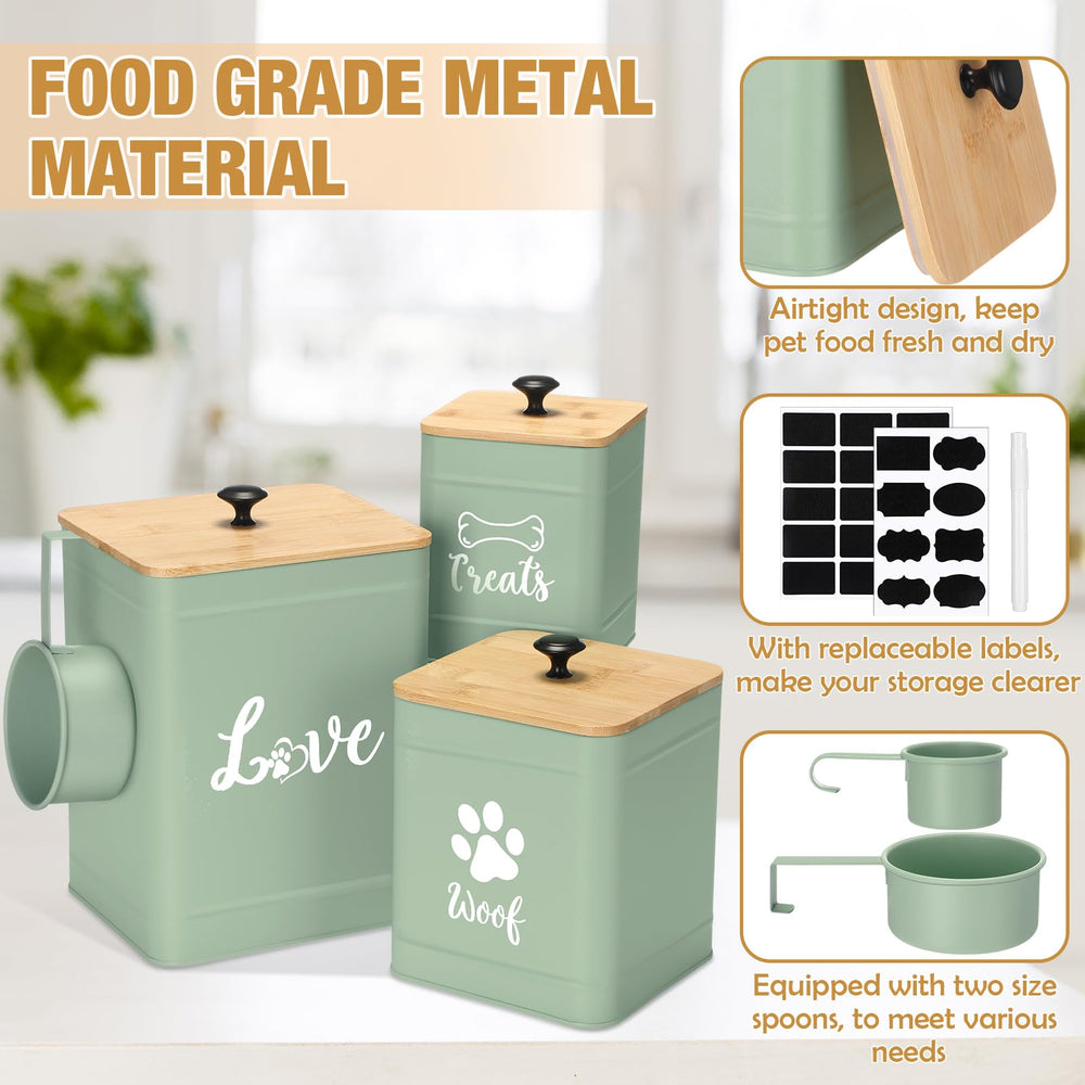 Jingmore medium dog treat jar with lid for easy access