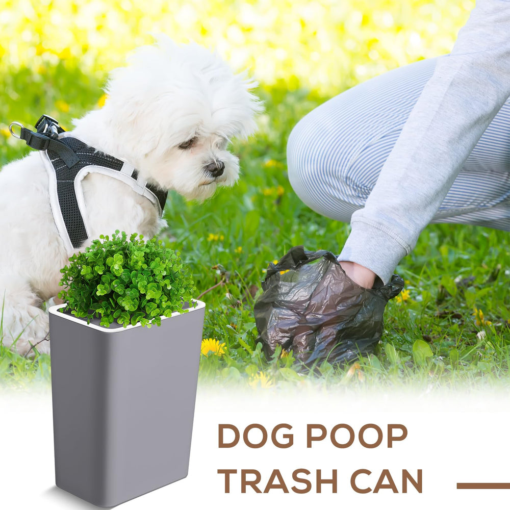 Jingmore gray plastic waste bin close-up highlights durable construction for long-lasting use